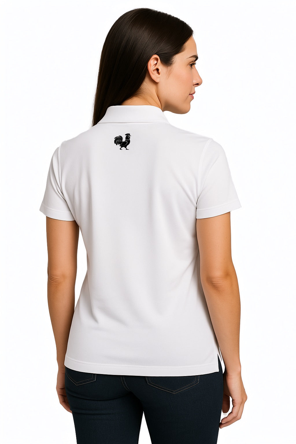Womens White Polo